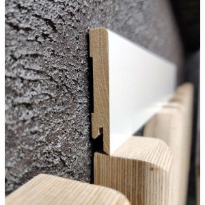 Плинтус MDF-M80 белый