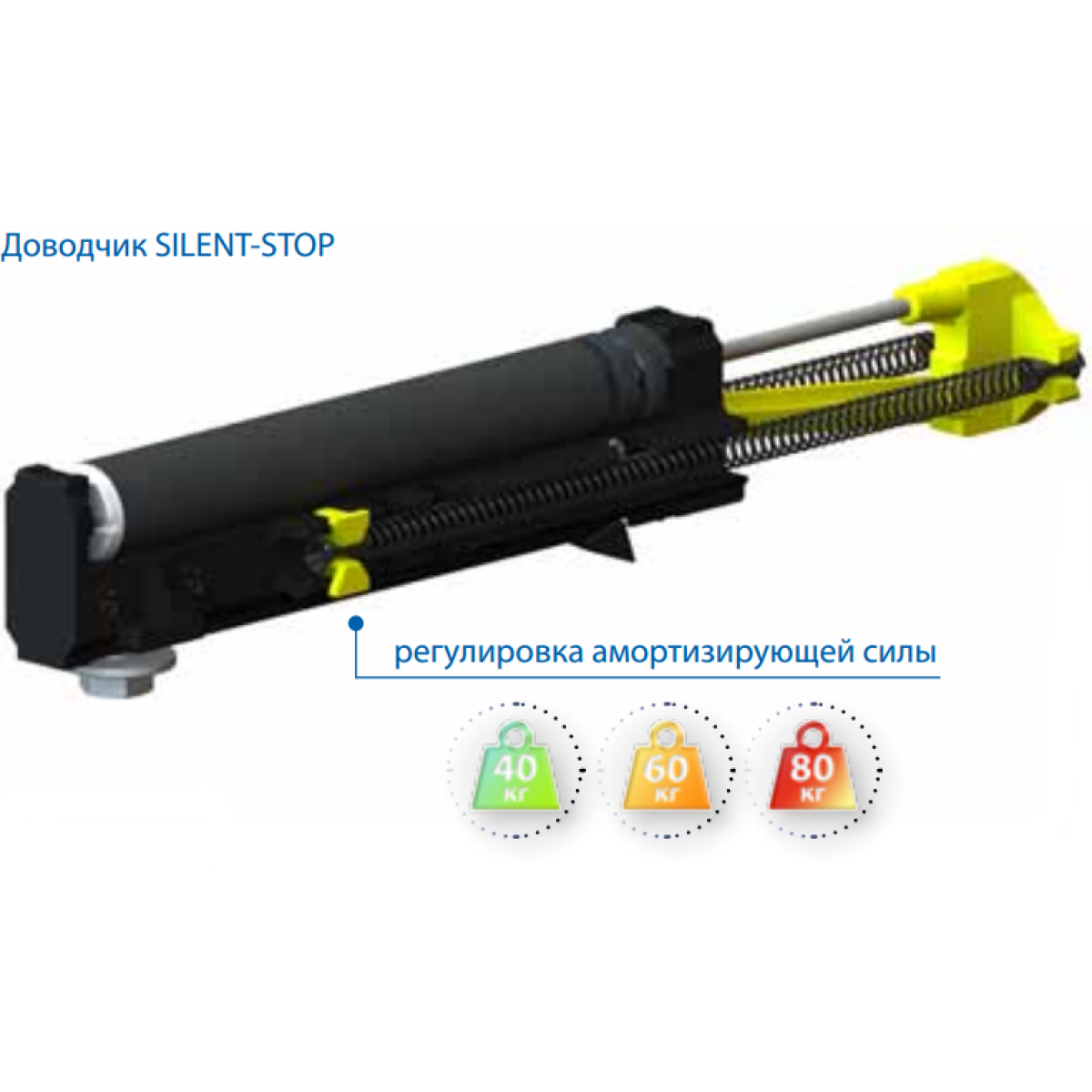 Раздвижные системы Доводчик Silent-Stop Herkules